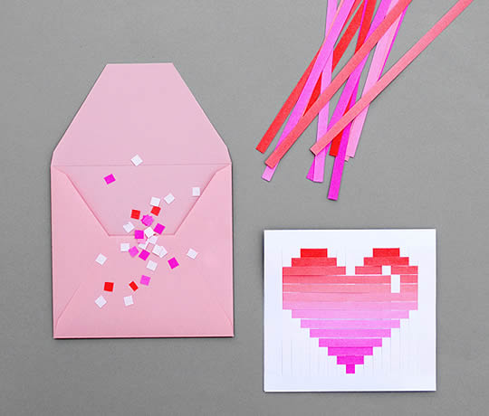 Como fazer coração pixelado para cartão do Dia dos Namorados