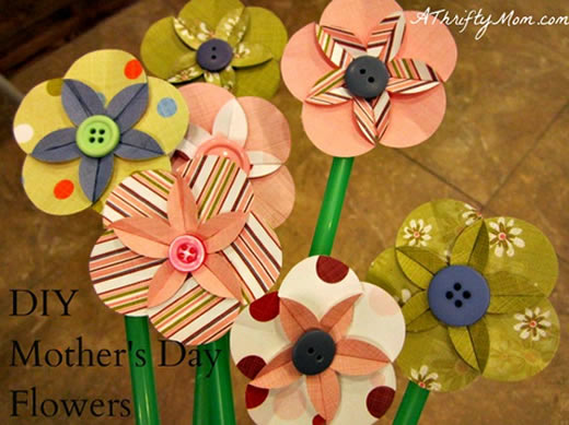 Flores de papel para o Dia das Crianças