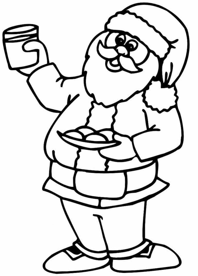 50 Desenhos De Papai Noel Para Colorir Como Fazer Em Casa