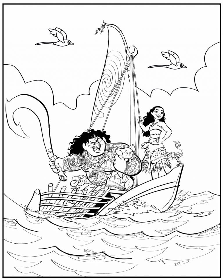 Desenhos De Moana Para Pintar E Colorir Como Fazer Em Casa