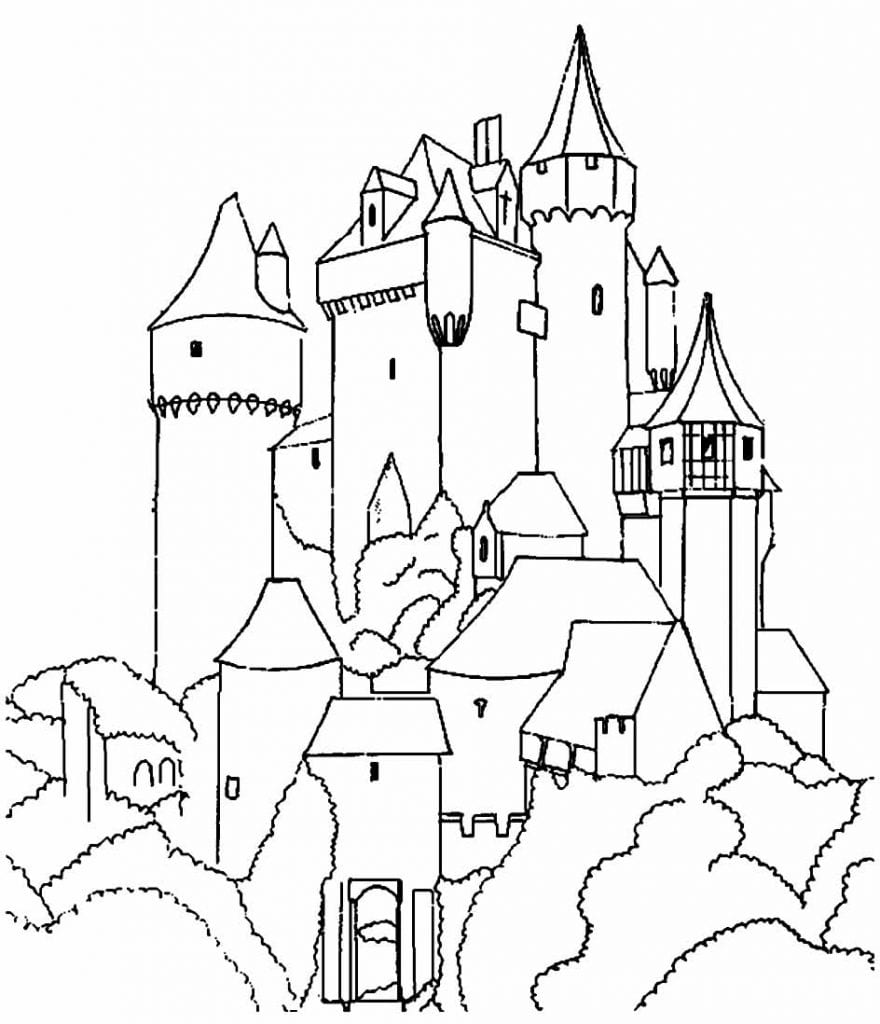 Desenhos Para Colorir De Castelo Como Fazer Em Casa