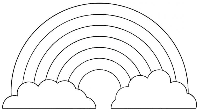 50 Desenhos para colorir de Arco íris Como fazer em casa