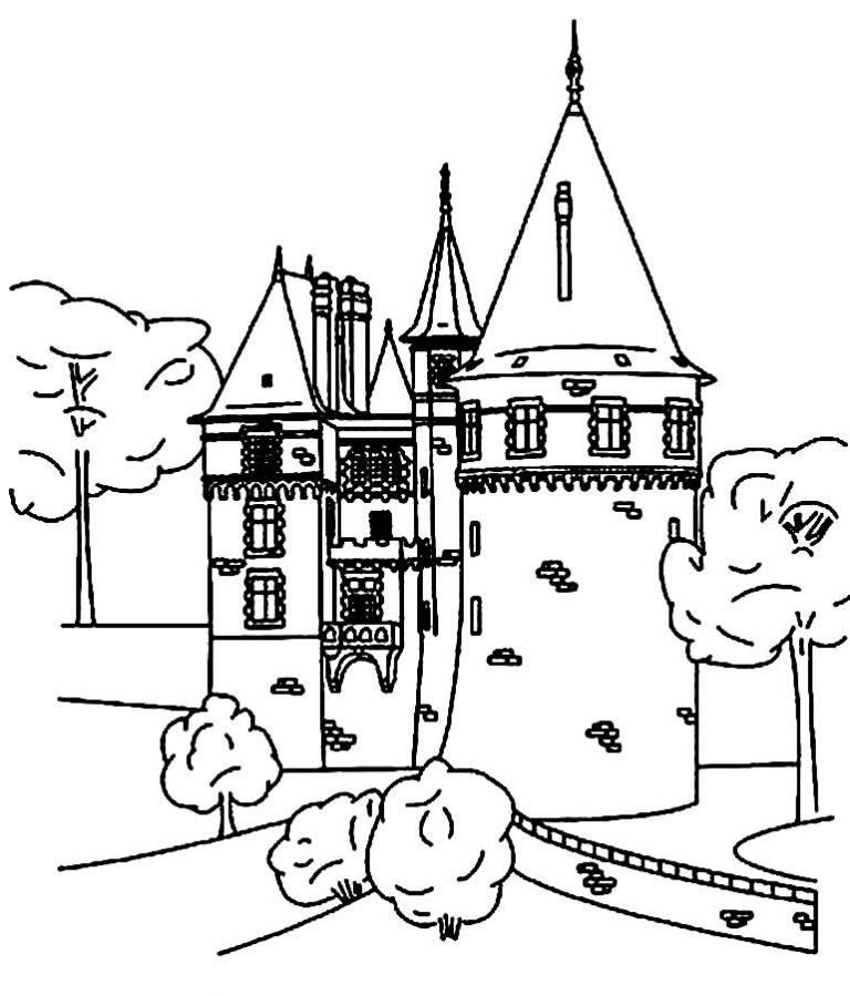 Desenhos Para Colorir De Castelo Como Fazer Em Casa