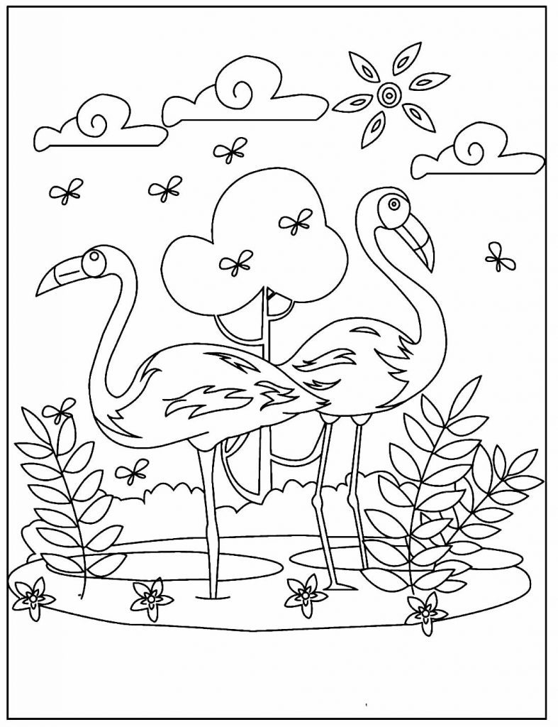 Desenhos Para Colorir De Flamingo Como Fazer Em Casa
