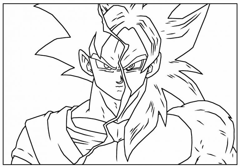 Desenhos Para Colorir De Goku Como Fazer Em Casa