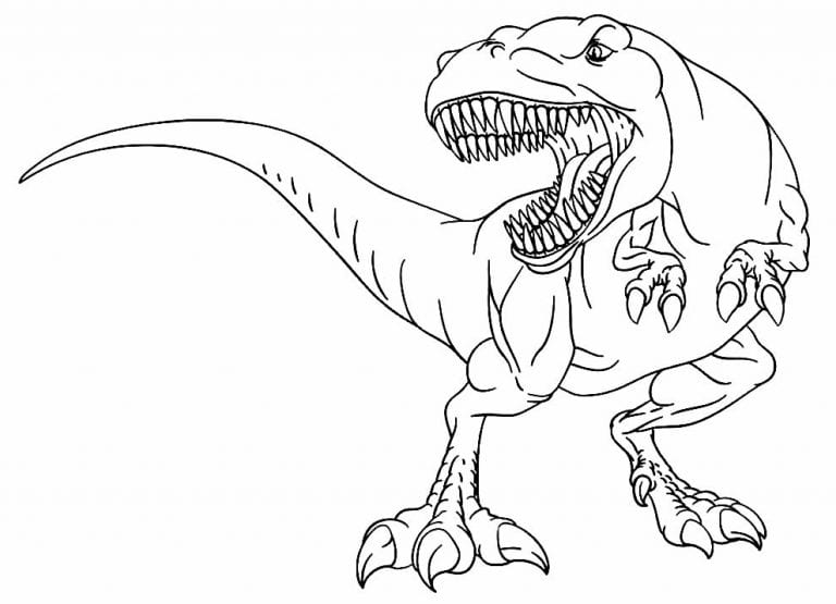 Desenhos De T Rex Para Colorir E Imprimir Como Fazer Em Casa