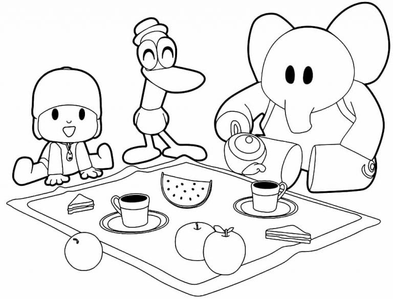 30 Desenhos Do Pocoyo Para Colorir Como Fazer Em Casa