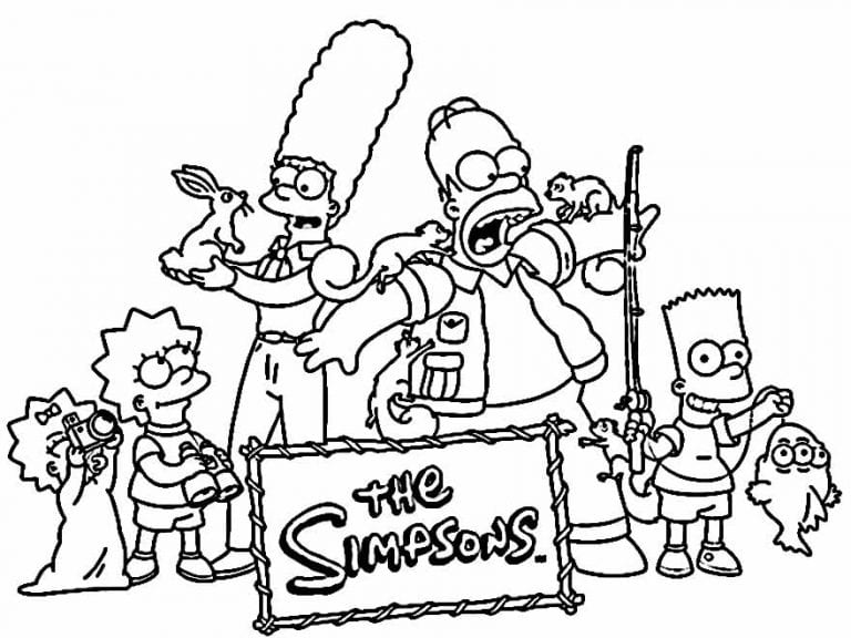 Desenhos Dos Simpsons Para Colorir Como Fazer Em Casa