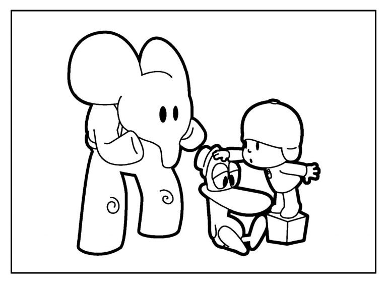 Desenhos Do Pocoyo Para Colorir Como Fazer Em Casa