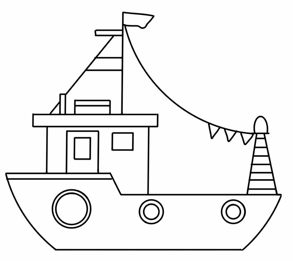 Desenhos De Barcos E Navios Para Colorir Como Fazer Em Casa