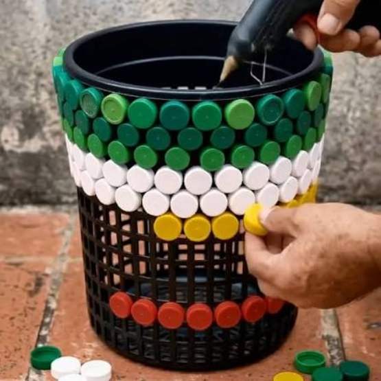 Atividade de Reciclagem de Tampinha de Refrigerante