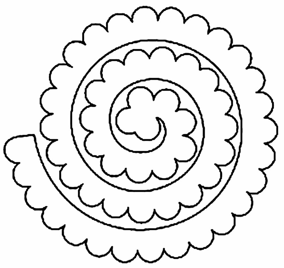 Molde de flor de feltro