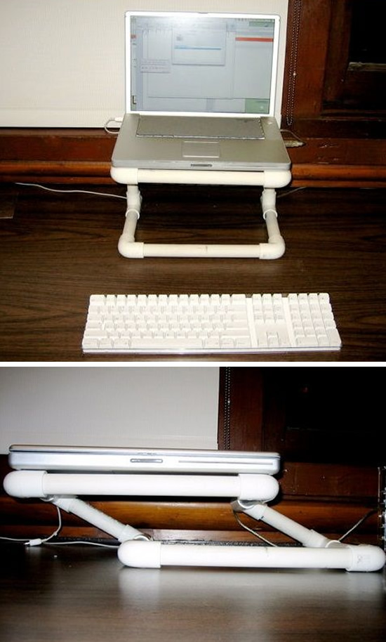Como fazer suporte para notebook com canos PVC