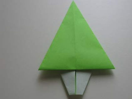 Arvore de Natal de origami passo a passo