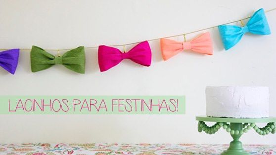 Lacinhos decorados para fetinha