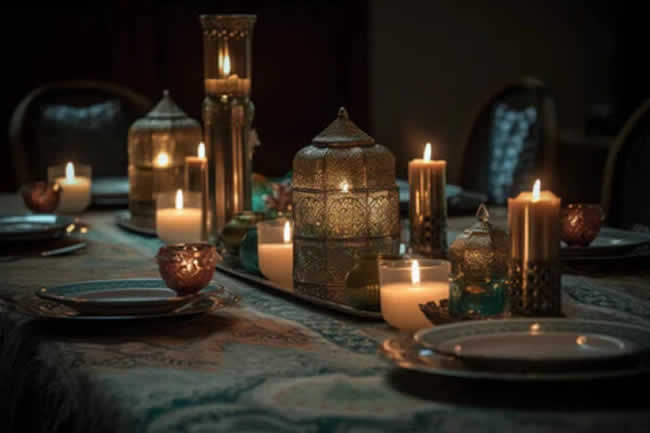 Dia dos Namorados - Jantar - Decoração