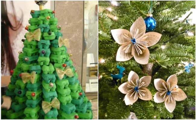 40 ideias para fazer Enfeites de Natal com Reciclagem