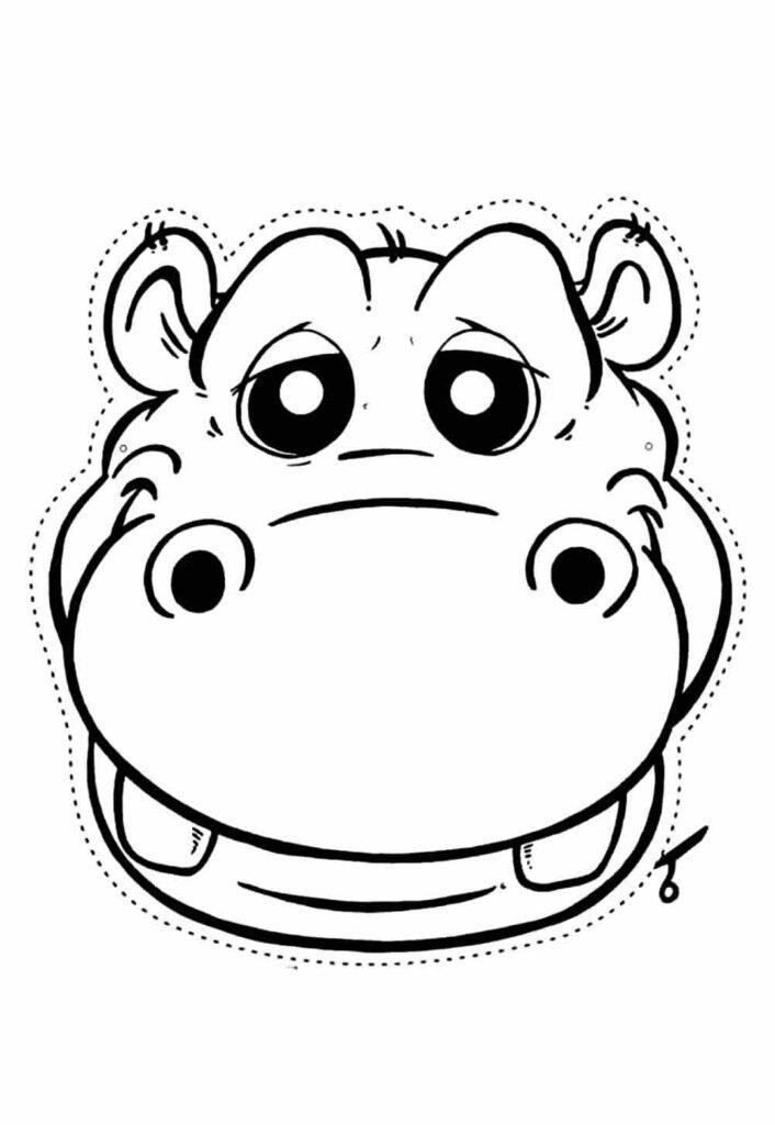 Máscara Hipopótamo