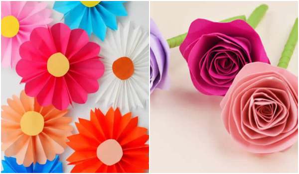 Flores de Papel Coloridas para Decoração de Festa