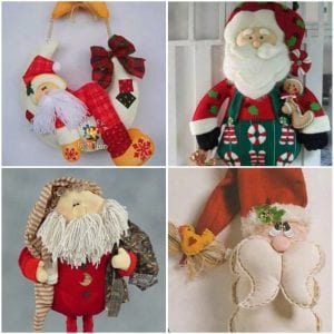 Moldes Para Fazer Papai Noel De Feltro Como Fazer Em Casa