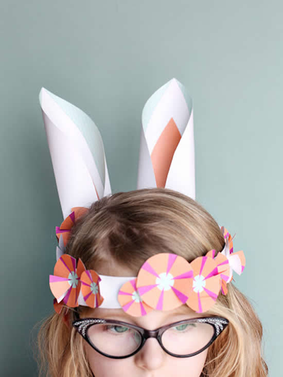 Como fazer orelhas de coelho de papel