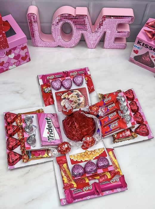 Surpresa para o Dia dos Namorados - Caixa com Doces e Chocolates