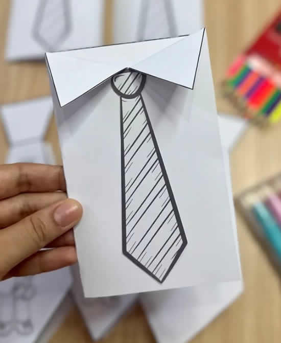 Cartão de Papel para Dia dos Pais