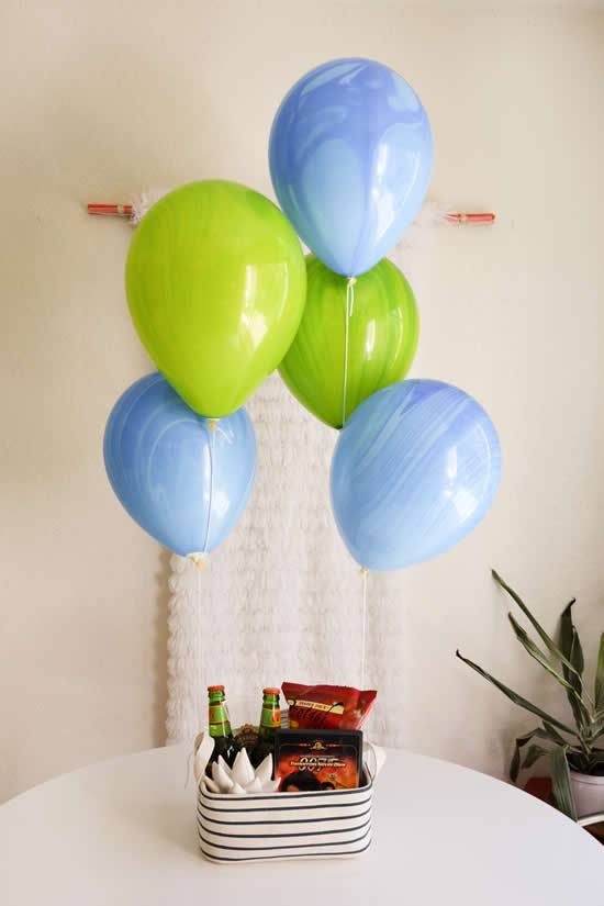 Decoração com balões para o Dia dos Pais