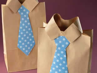 Sacolinhas de Papel para Dia dos Pais