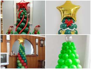 Árvore de Natal com Balões