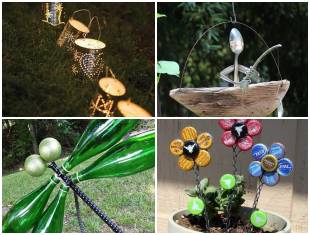 Inspirações com Reciclagem para Decorar Jardim
