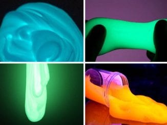 como fazer slime neon glow