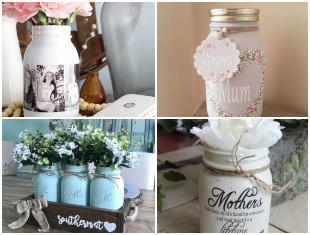 Decoração com Potes para Dia das Mães