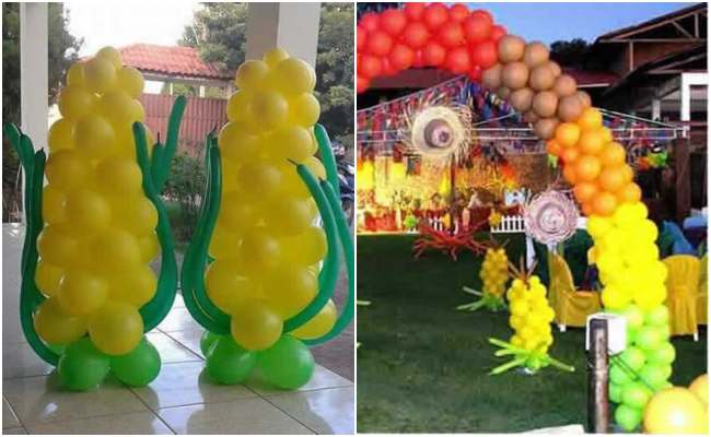 Decoração com Balões para Festa Junina