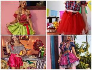 20 inspirações para Saia de Vestido Junino