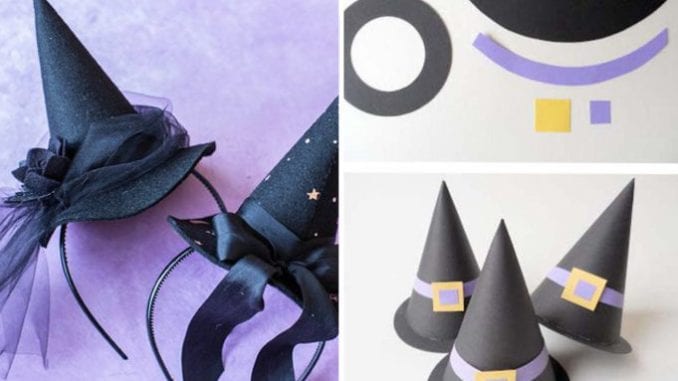 Miles satire height Moldes de chapéu de Bruxa para Halloween - Como fazer em casa