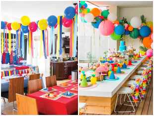 Decoração para Dia das Crianças com balões