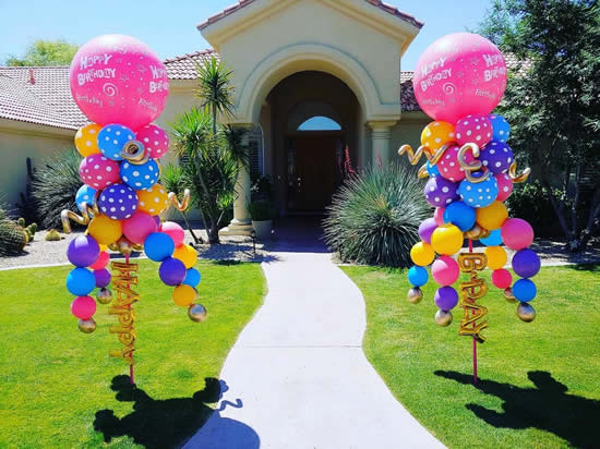 Decoração com balões para Dia das Crianças