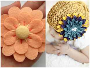 Ideias criativas para fazer flores de feltro