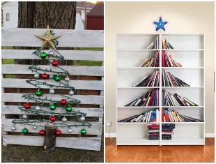 Ideias de Árvores de Natal criativas