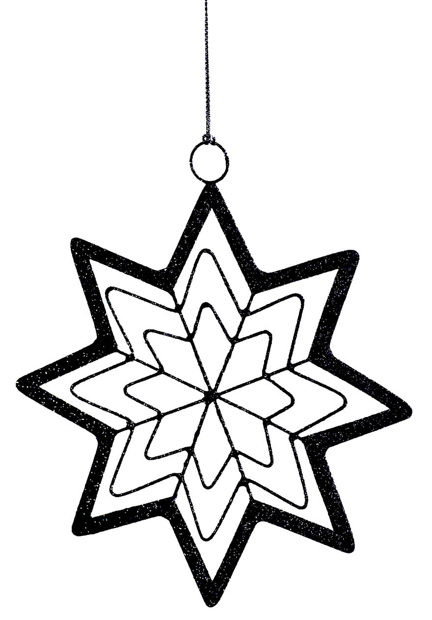 Estrela de Natal para colorir