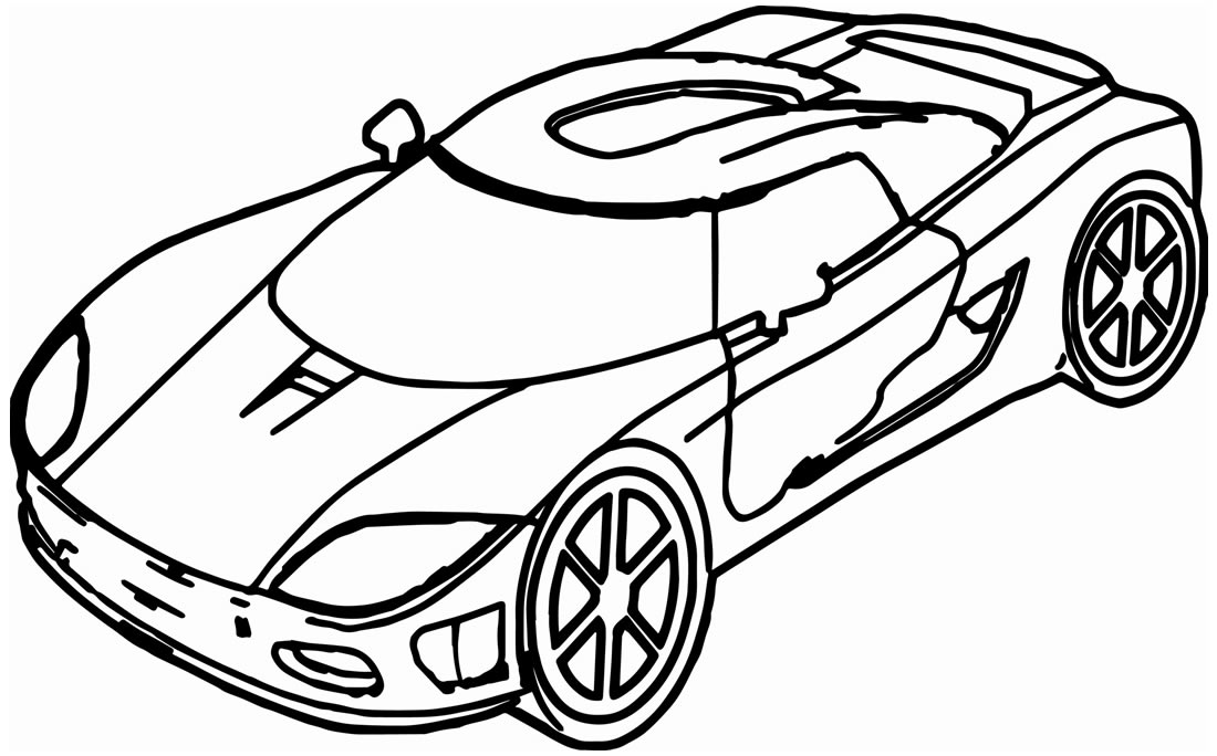 Imagem de carro para colorir
