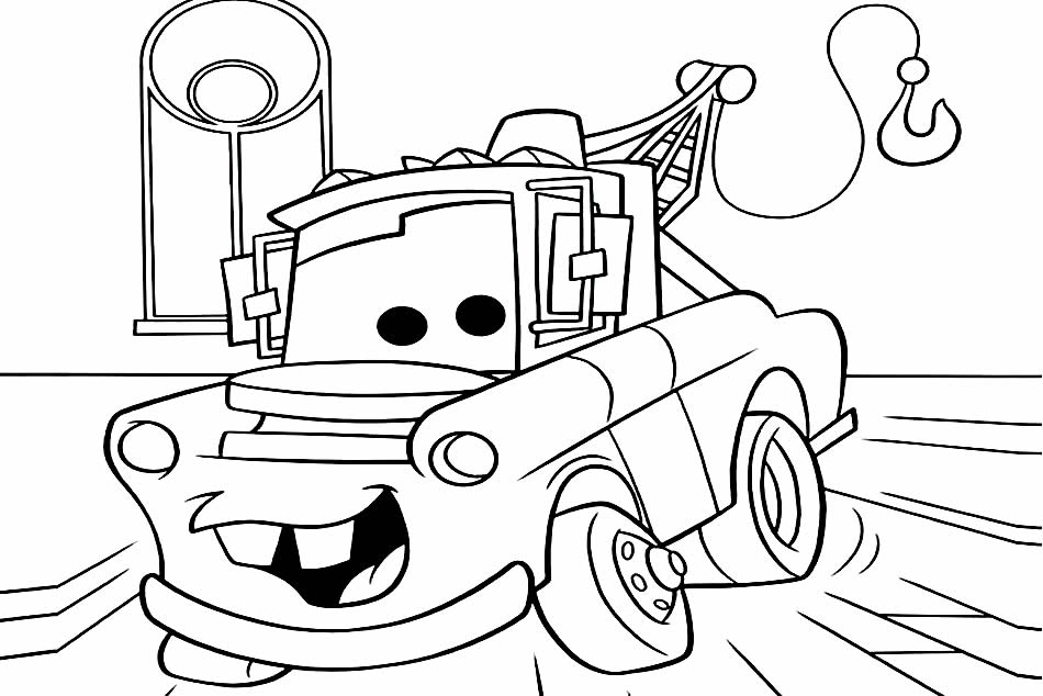 Desenho de carro para pintar e colorir