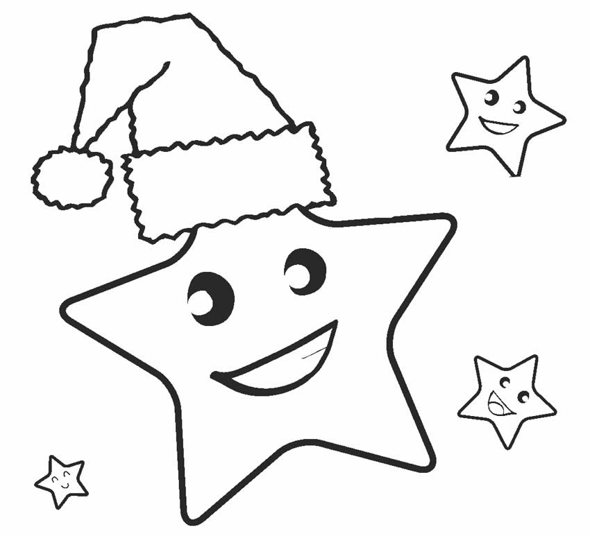 30+ Desenhos de Estrela de Natal para pintar - Como fazer em casa