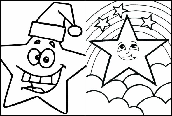 Desenho de Estrela de natal para Colorir - Colorir.com