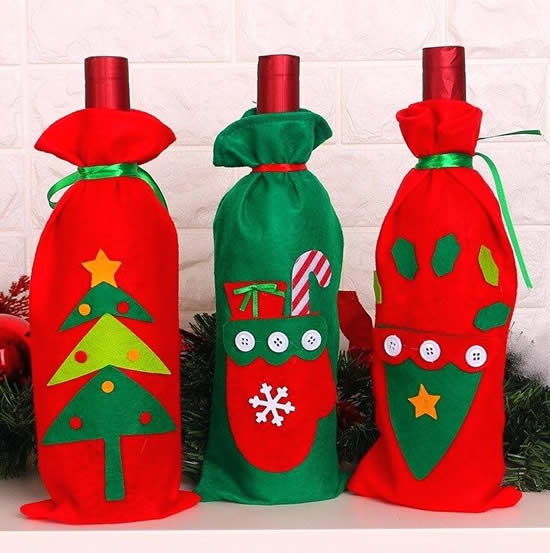 Decoração criativa com garrafas para o Natal