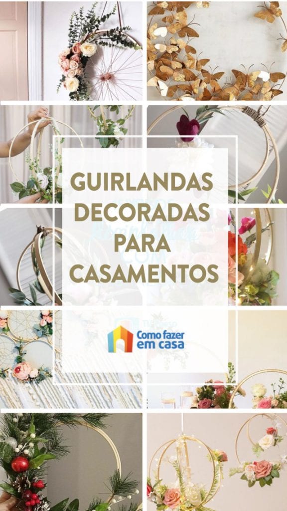 Guirlandas decoradas para casamentos