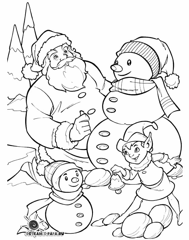 50+ Desenhos de Papai Noel para colorir - Como fazer em casa