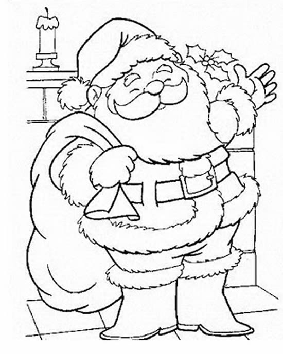 Moldes e desenhos de Papai Noel