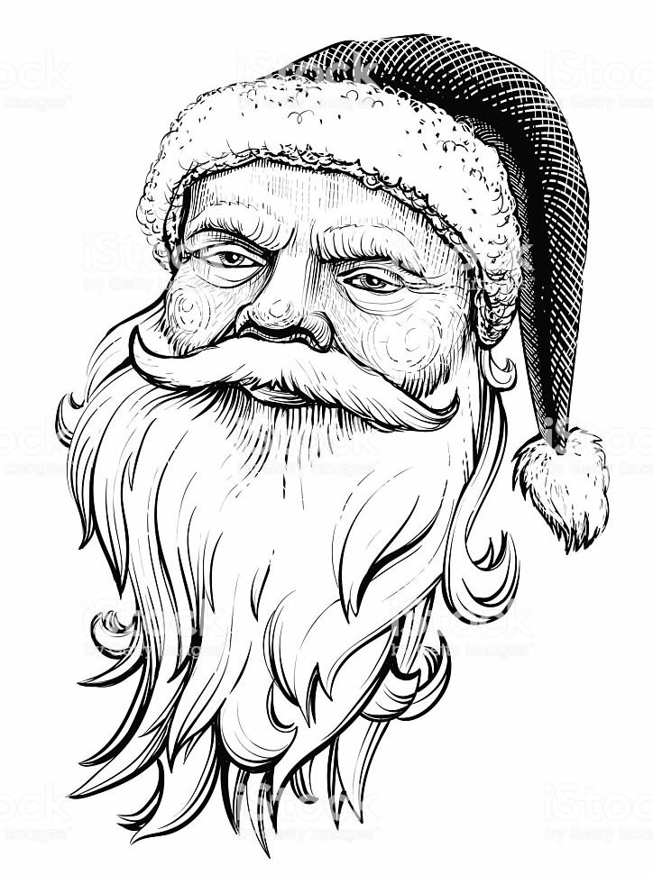 Papai Noel de colorir